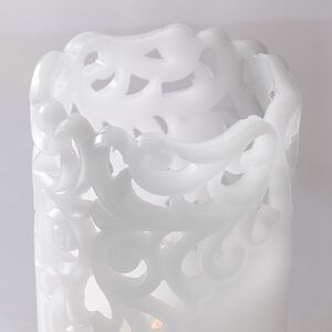 Восковая LED свеча на батарейках Клара 15*8 см белая Star Trading фото 2