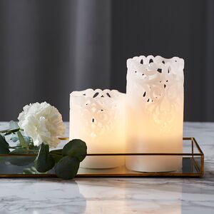 Восковая LED свеча на батарейках Клара 15*8 см белая Star Trading фото 4