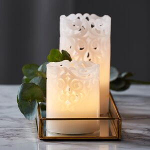 Восковая LED свеча на батарейках Клара 15*8 см белая Star Trading фото 5