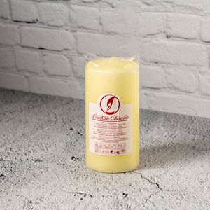 Свеча столбик 125*60 мм, слоновая кость (Омский Свечной, Россия). Артикул: 079617-свеча