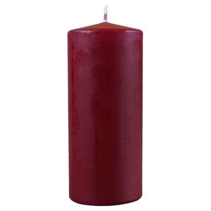 Свеча столбик 125*60 мм, бордовая Омский Свечной фото 2