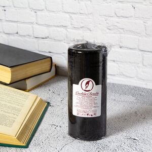 Свеча столбик 170*70 мм, черная (Омский Свечной, Россия). Артикул: 079703-свеча