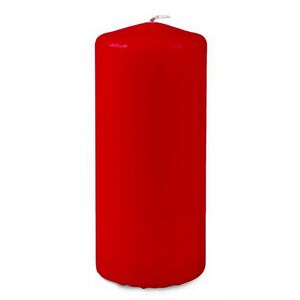 Декоративная свеча столбик Wentra 170*70 мм красная (Омский Свечной, Россия). Артикул: 079718-свеча