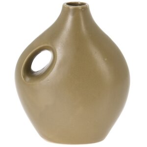 Фарфоровая ваза кувшин Cremato 20*16 см оливковая (Koopman, Нидерланды). Артикул: 095753120-2