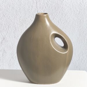 Фарфоровая ваза кувшин Монте-Альбан 20 см оливковая Koopman (Купман) фото 2