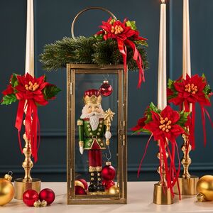 Декор для свечи Букет пуансеттий 13 см Swerox (Сверокс) фото 5