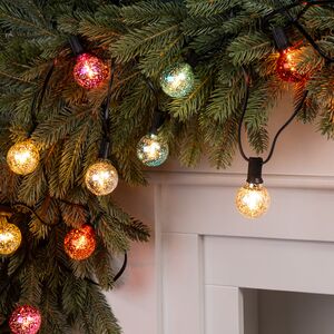 Гирлянда из лампочек Light Mood 6 м, 20 теплых белых LED ламп, черный ПВХ, коннектор, IP44