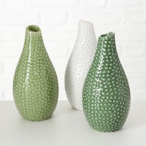 Керамическая ваза Tessa 18 см светло-зеленая Boltze фото 3