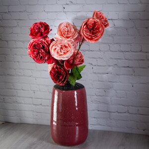 Искусственная Роза Шёлковое Сияние 58 см розовая Kaemingk фото 2