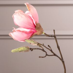 Искусственная Магнолия 25 см розовая Edelman фото 5