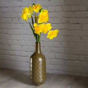 Искусственный цветок Нарцисс 40 см жёлтый Kaemingk фото 2