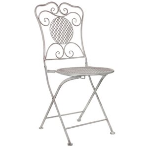 Складной стул Триббиани 91*53*41 см, белый, металл (Edelman, Нидерланды). Артикул: ID63542