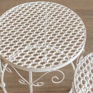 Комплект подставок для цветов Триббиани, 3 шт, белый Edelman фото 2