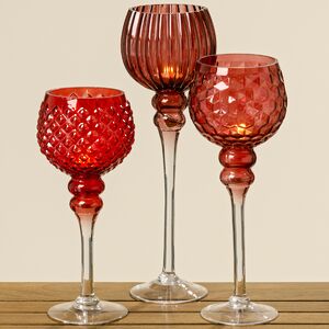 Набор подсвечников - бокалов Мануэль 30-40 см 3 шт (Boltze, Германия). Артикул: 1007349