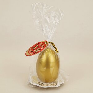 Пасхальная свеча Яйцо Golden 6 см Омский Свечной фото 3