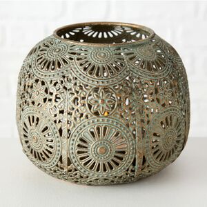 Металлический подсвечник Альбайсин 12 см (Boltze, Германия). Артикул: 1008962