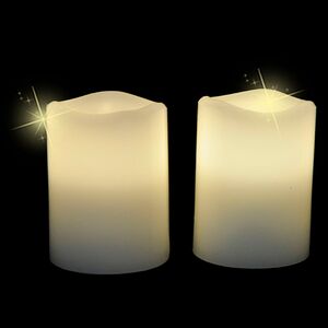 Набор задуваемых светильников свечей Дуэт 12.5*7.5 см 2 шт воск, на батарейках (Edelman, Нидерланды). Артикул: 1012610