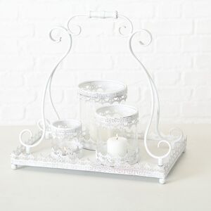 Набор подсвечников на подставке Сюр-Аржан 3 шт (Boltze, Германия). Артикул: 1013134