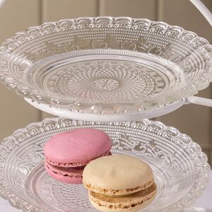 Этажерка для фруктов Мадлен трехъярусная 32 см, стекло Boltze фото 2