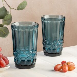 Стакан для воды Монруж 300 мл синий, стекло