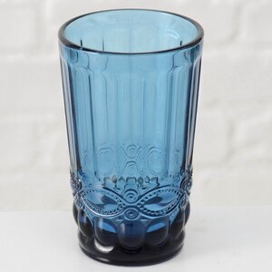 Стакан для воды Монруж 600 мл синий, стекло (Boltze, Германия). Артикул: 1014111-1