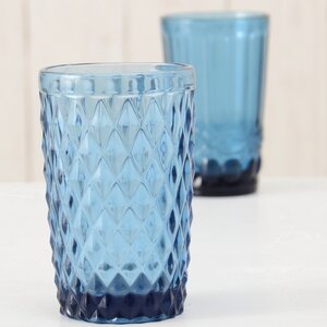 Стакан для воды Шатель 600 мл синий, стекло Boltze фото 5