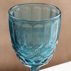 Бокал для вина Монруж 17 см синий, стекло Boltze фото 2