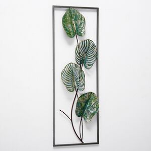 Настенное панно Тропическая Монстера Danao 89*31 см (Boltze, Германия). Артикул: 1014524-2