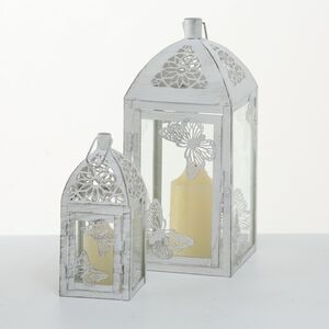 Набор металлических подсвечников-фонарей Гроссето 22-35 см, 2 шт Boltze (Больтце) фото 2