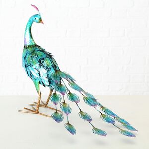 Декоративная фигура Павлин - Благородный Антонио 50 см бирюзовый (Boltze, Германия). Артикул: 1014709-2