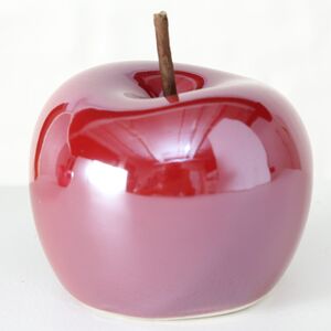 Фарфоровая статуэтка Яблоко Рино 8 см бордовое (Boltze, Германия). Артикул: 1014898-3