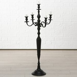Подсвечник-канделябр на 5 свечей Victoria 105 см черный