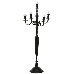 Подсвечник-канделябр на 5 свечей Victoria 105 см черный Boltze (Больтце) фото 5
