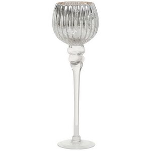 Набор стеклянных подсвечников-бокалов Виндлайт 30-40 см серый, 3 шт Boltze (Больтце) фото 4