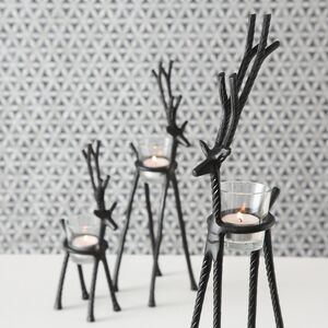 Набор подсвечников Олени Ромсдал 26-51 см, 3 шт (Boltze, Германия). Артикул: 1016239