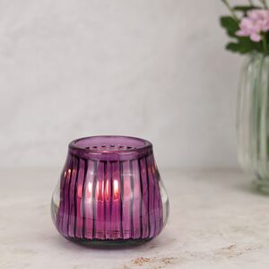 Стеклянный подсвечник Элисон 7 см сиреневый (Boltze, Германия). Артикул: 1016387-4
