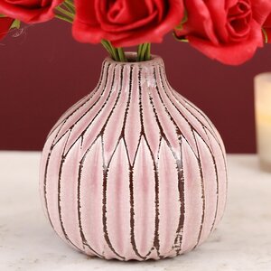 Керамическая вазочка Жюстин 11 см нежно-розовая Boltze фото 3