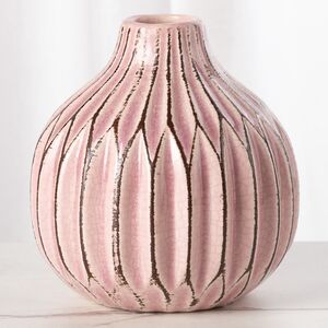 Керамическая вазочка Жюстин 11 см нежно-розовая Boltze фото 1