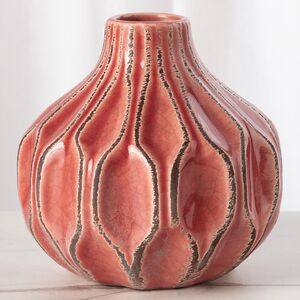 Керамическая вазочка Жюстин 11 см темно-розовая Boltze фото 3