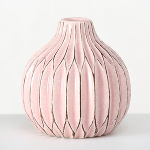 Керамическая вазочка Жюстин 11 см нежно-розовая Boltze фото 2