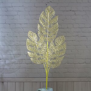 Искусственный лист Ажурная Монстера 78 см, золотая Hogewoning фото 2
