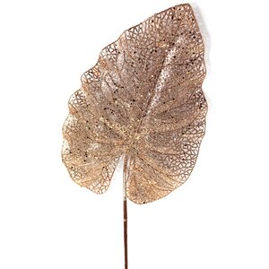 Декоративная ветка Сверкающий лист Филодендрона 78 см, бронзовый Hogewoning фото 2