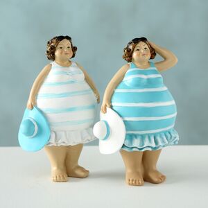 Набор декоративных фигурок Роскошные Купальщицы 14 см, 2 шт (Boltze, Германия). Артикул: 1019447-набор