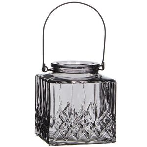 Подсвечник Аристо, 9*9*10 см, темный горный хрусталь (Edelman, Нидерланды). Артикул: 1019760