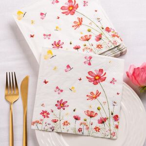 Бумажные салфетки Cosmea of Eden 17*17 см, 20 шт