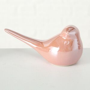 Фарфоровая статуэтка Птица Жемчужная 8 см, нежно-розовая (Boltze, Германия). Артикул: 1020949-1