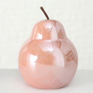 Фарфоровые статуэтки Pearly - Яблоко и Груша 12 см, 2 шт, нежно-розовые Boltze фото 2