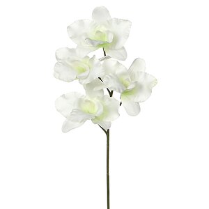 Искусственная орхидея белая 26 см Edelman фото 3