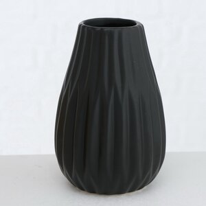 Керамическая вазочка Wilma 12 см черная Boltze фото 1