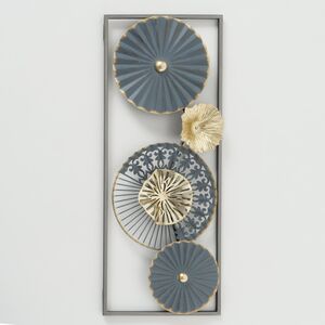 Декоративное панно Blossom Whispers 61*25 см, синее (Boltze, Германия). Артикул: 1021767-2